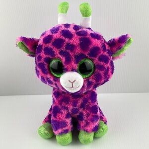 Beanie Boo Gilbert Giraffe 10 inch Plush 2017 Pink Purple Large